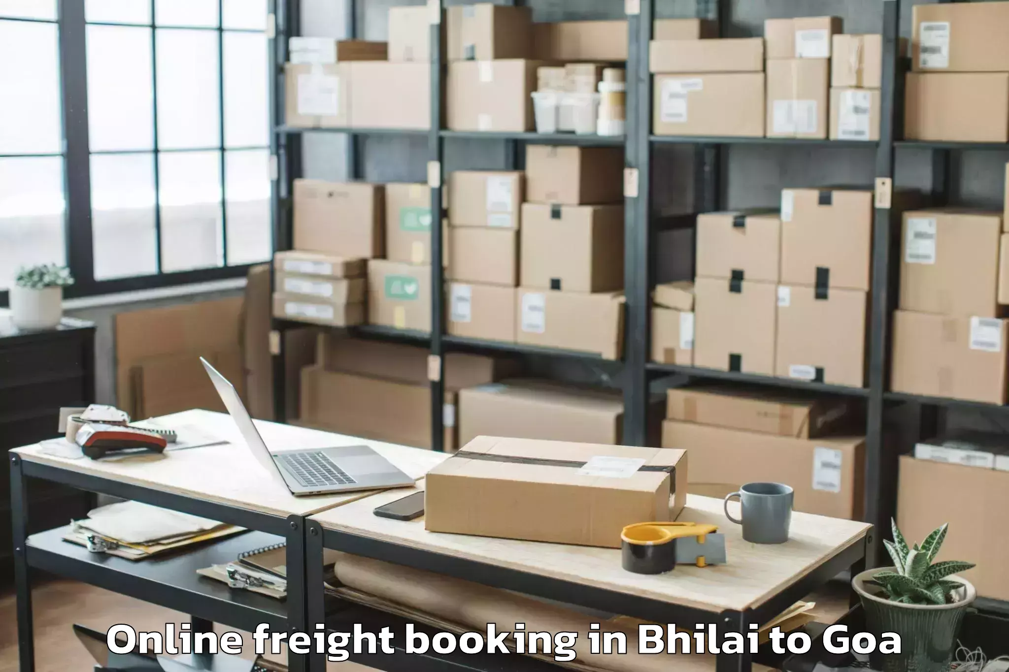 Efficient Bhilai to Sancoale Online Freight Booking